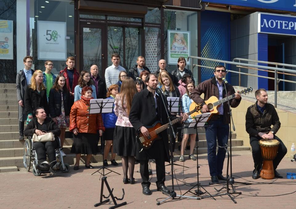 Недільна євангелізація на Виноградарі Євангельською церквою «Благодать»