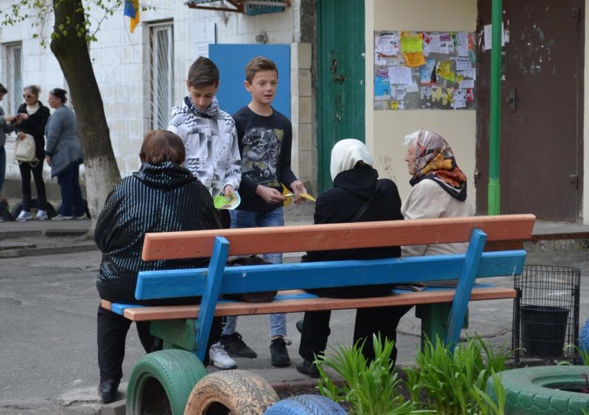 Недільна євангелізація на Виноградарі Євангельською церквою «Благодать»